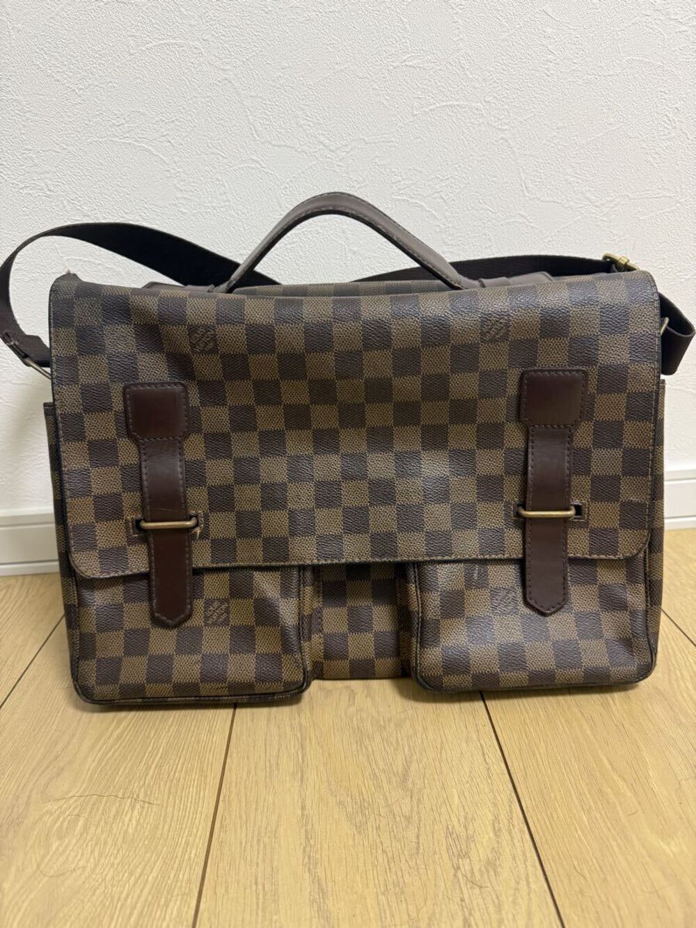 Louis Vuitton Damier Bag mold Broadway Shoulder Brown